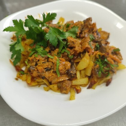 Жаренка со свининой