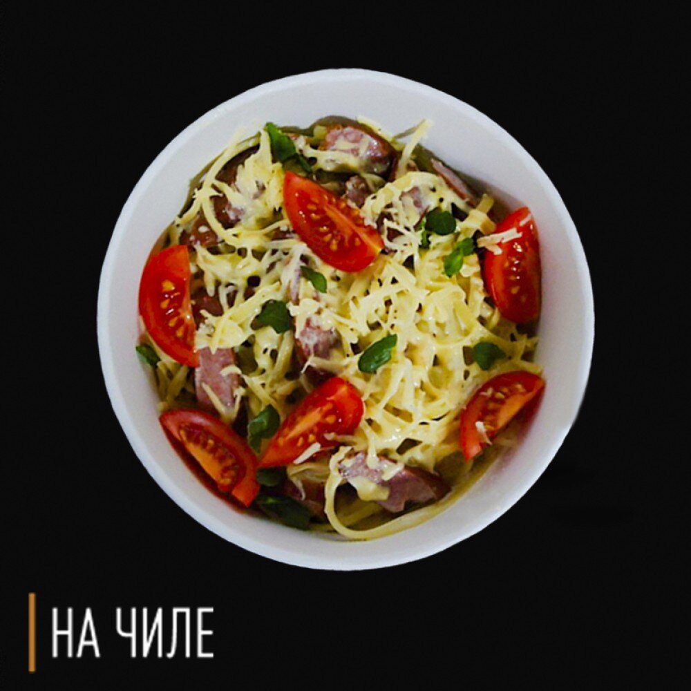 Паста с колбасками