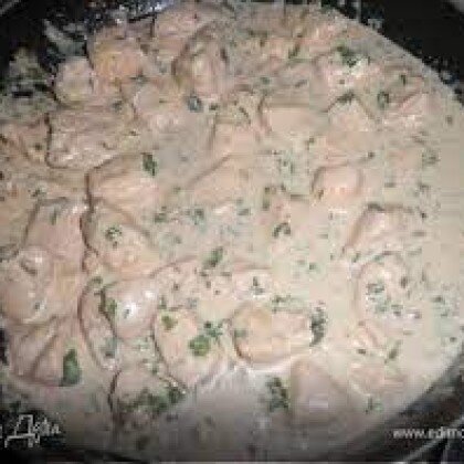 Филе цыпленка под сливочным соусом