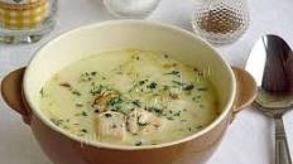 Английский куриный суп с сыром