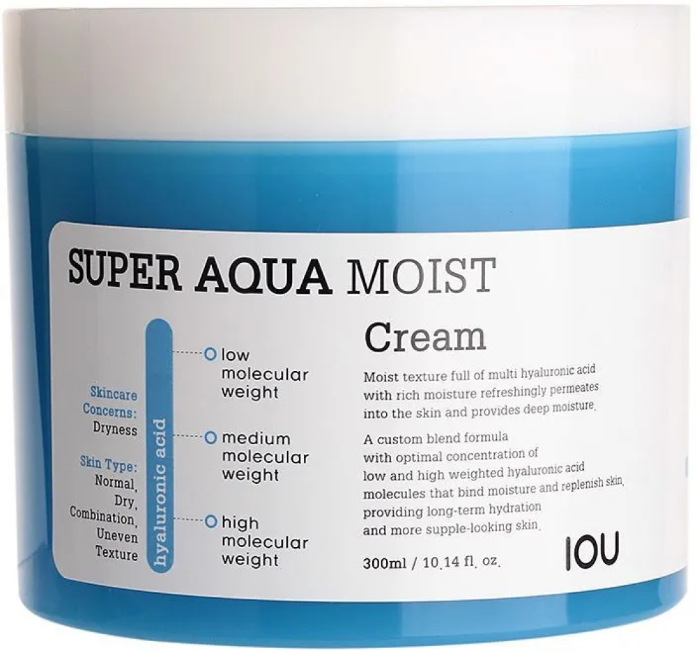 Welcos Увлажняющий крем для лица IOU Super Aqua Moist Cream