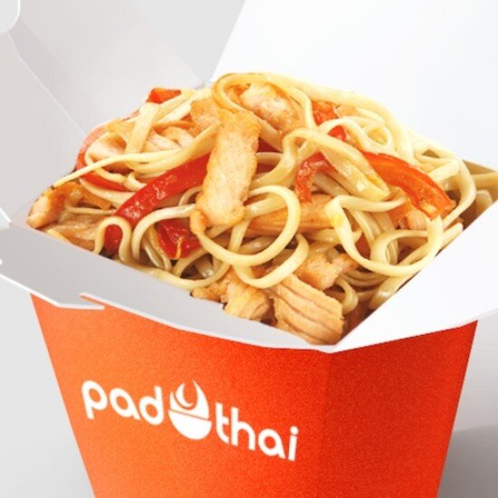 Лосось в сливочном соусе с лапшой удон