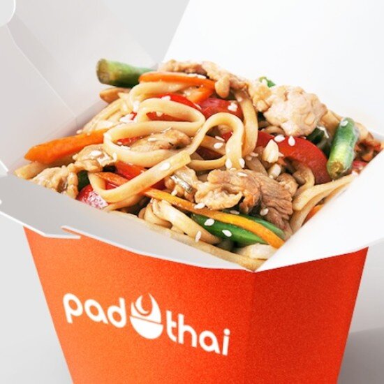 Курица в соусе терияки с лапшой удон