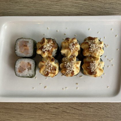 Мини-ролл «Запечённый» с креветкой