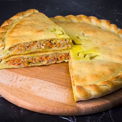 Пирог свинина и морковь по-корейски