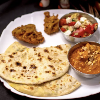 Комбо с мясом «Роти, баттер чикен, закуски»