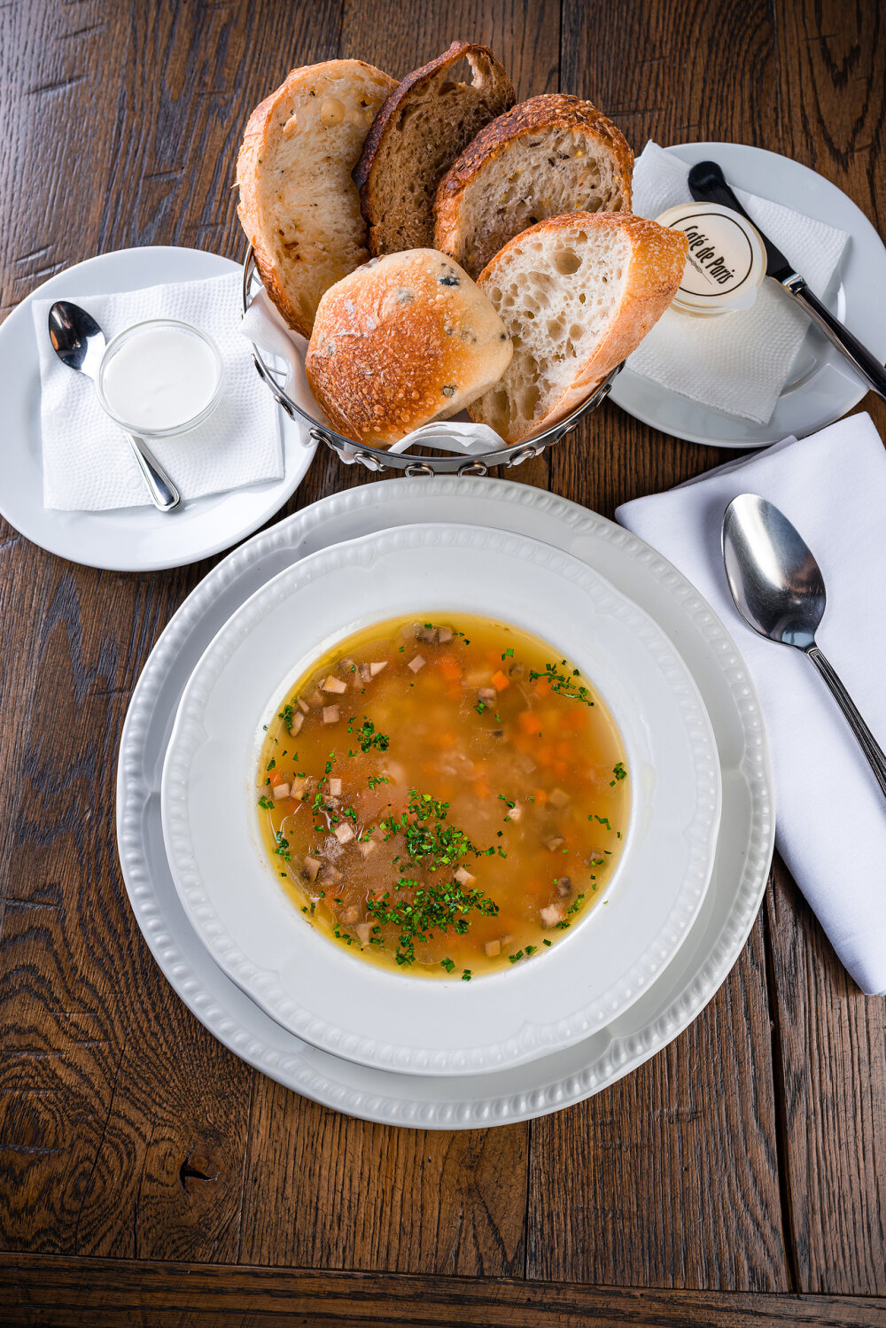 Суп с перловкой и грибами
