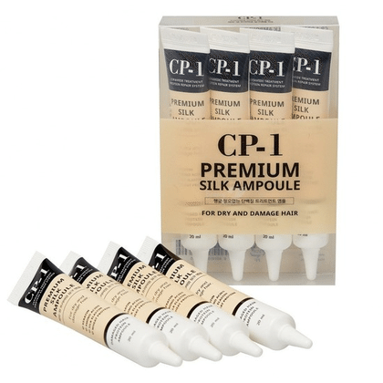 Несмываемая сыворотка для волос с протеинами шёлка CP-1 Premium Silk Ampoule Esthetic House