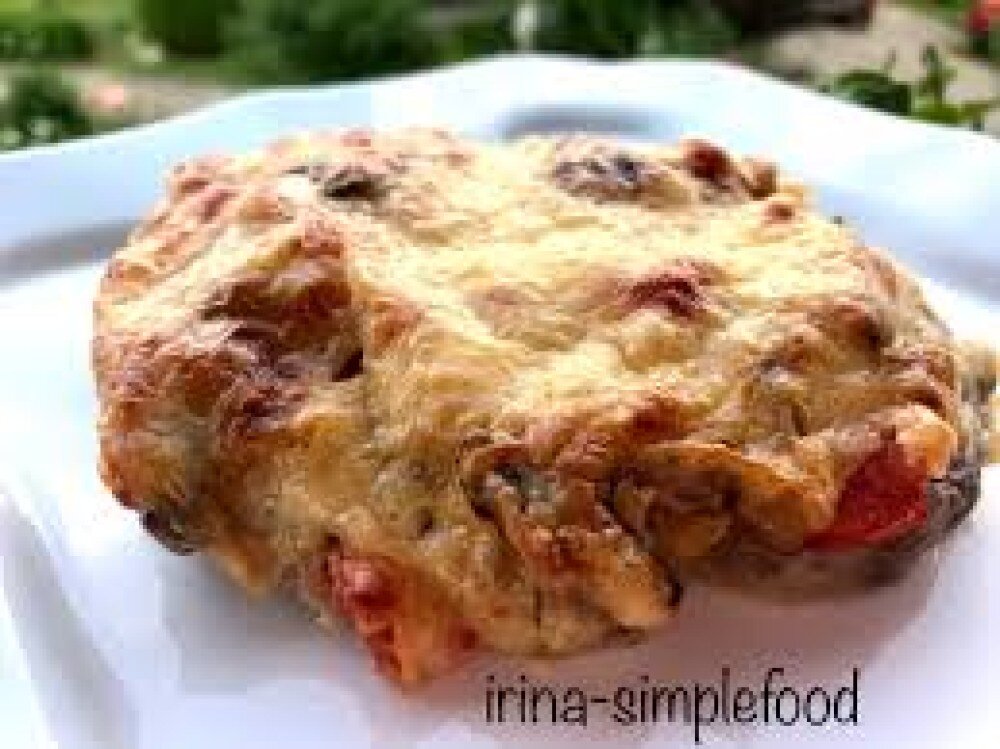 Свиная вырезка  запеченная с  грибами
