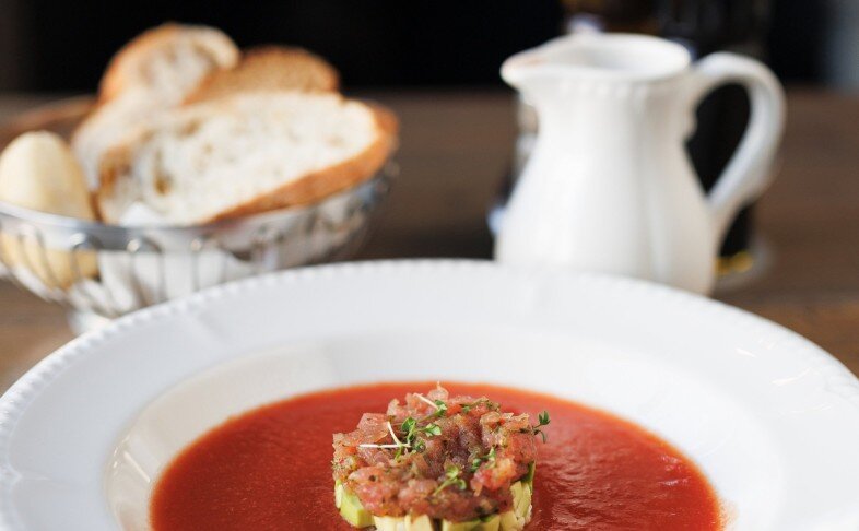 Гаспачо с тунцом