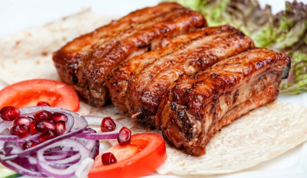 Шашлык из свиных ребр