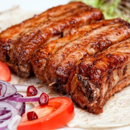 Шашлык из свиных ребр