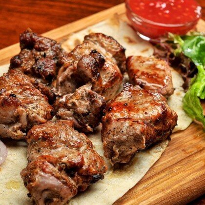 Шашлык из свиной шеи