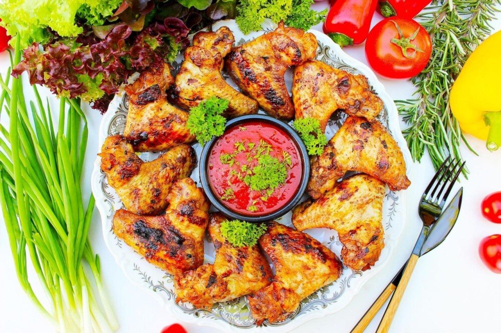Шашлык из куриного крыла