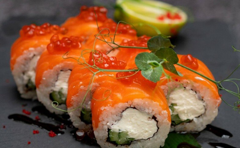 Ролл Фила с огурцом