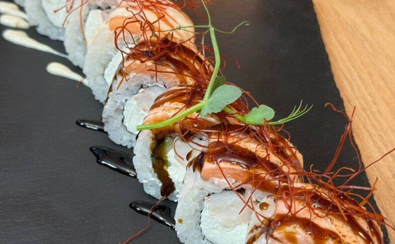 Премиум ролл Золотая Креветка