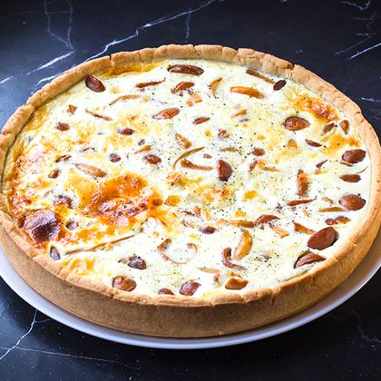 Киш "Индейка и опята"