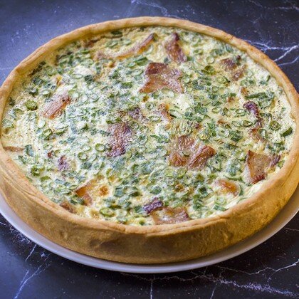 Киш "Бекон и сыр чеддер"