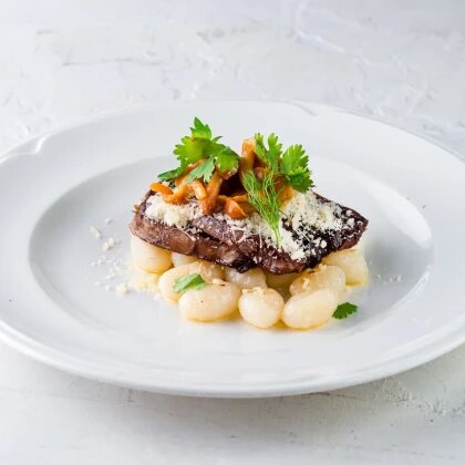 Язык говяжий с ньокки