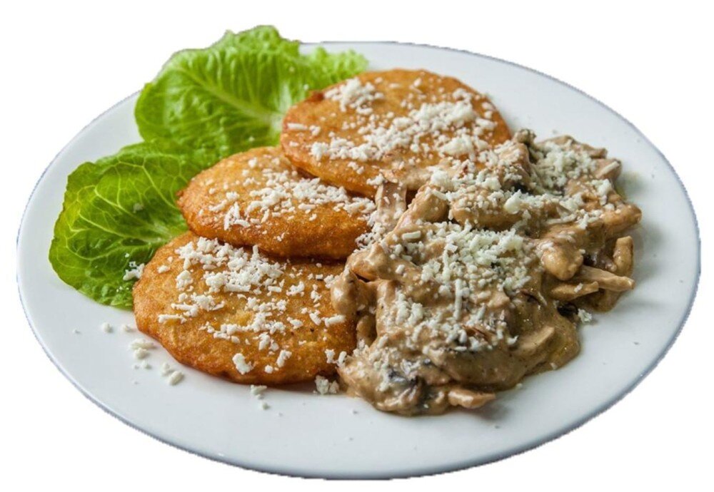 Драники с курицей
