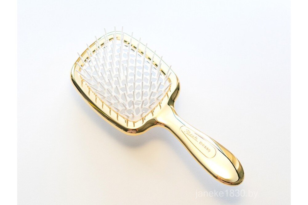 Щетка для волос Janeke superbrush small золото с белым AUSP235BIA