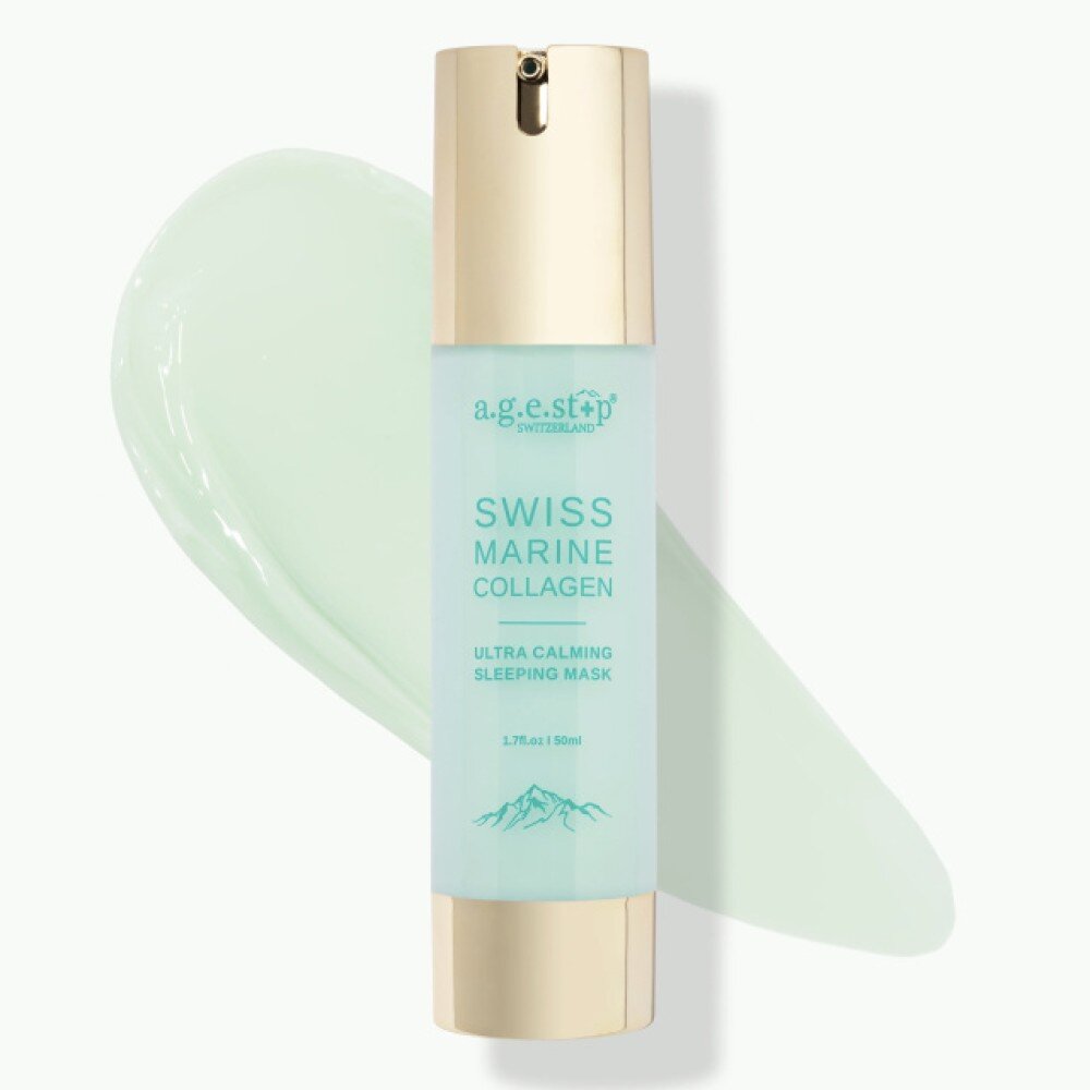 MARINE COLLAGEN SLEEPING MASK (Роскошная антивозрастная крем-маска) 
A.G.E.stop Switzerland