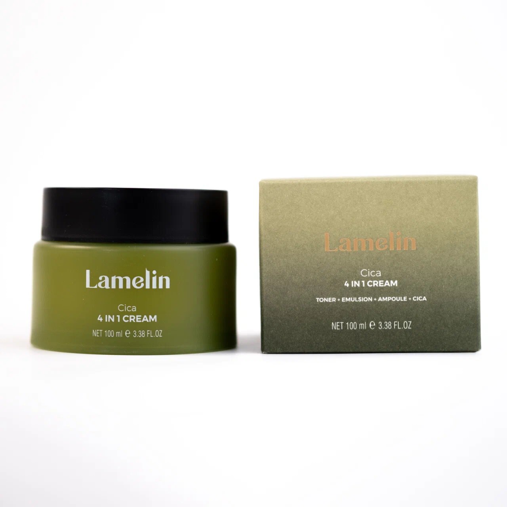 Успокаивающий крем 4 в 1 с экстрактом центеллы азиатской LAMELIN