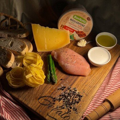 POLLO E ASPARAGI / курица и спаржа