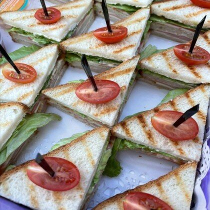 Мини-сэндвич с ветчиной