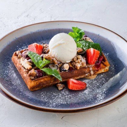 Венские вафли со сгущённым молоком