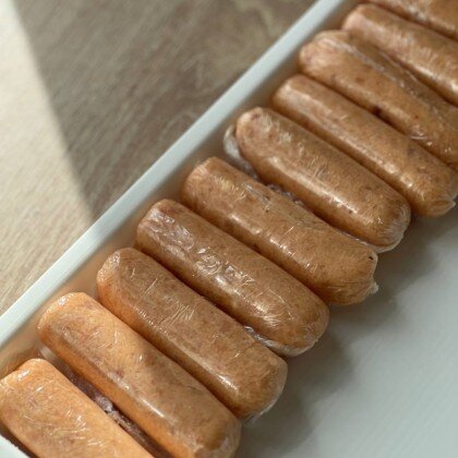 Куриные сосиски заморозка/готовое