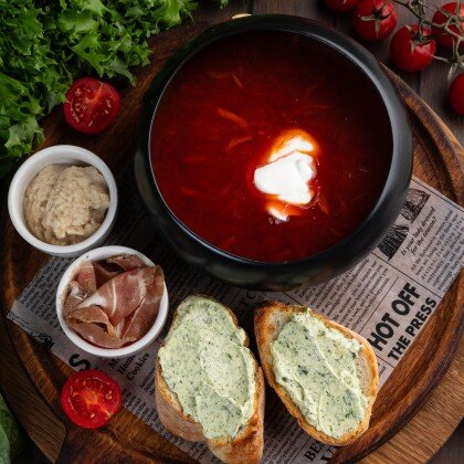 Борщ с говядиной