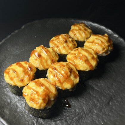 Запеченный ролл с креветкой