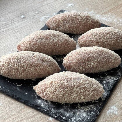 Зразы с грибами и яйцом