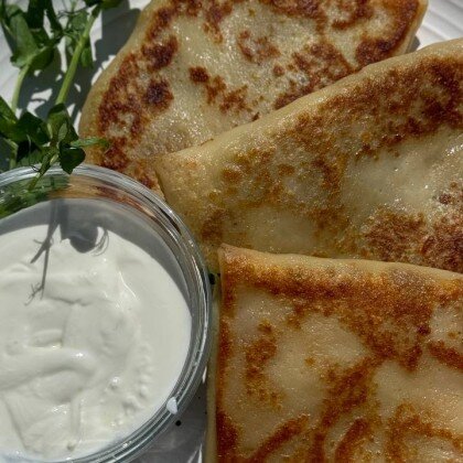 Блины с капустой