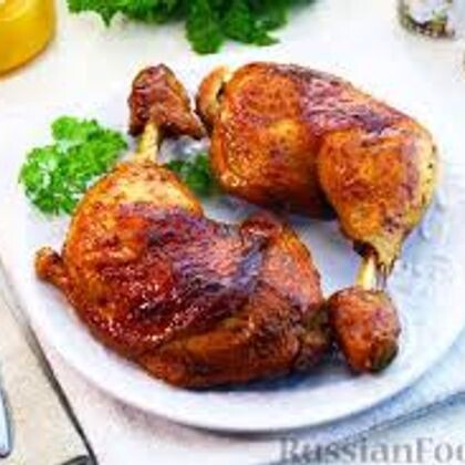 Окорочка, маринованные жаренные