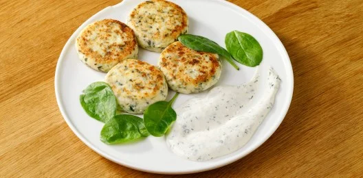 Сырники шпинатные