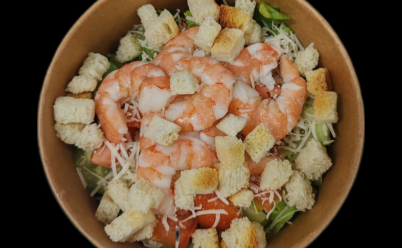 Салат с креветками