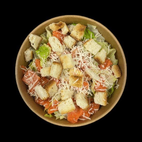 Салат с лососем