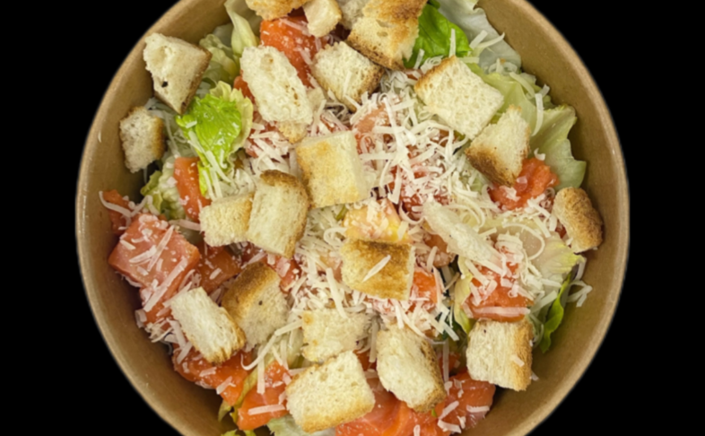 Салат с лососем