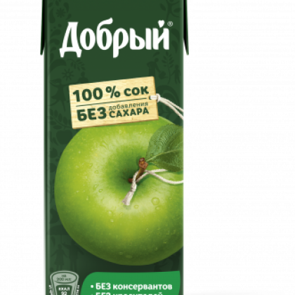 Сок Добрый с трубочкой (яблоко)