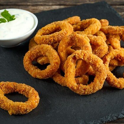 Кольца кальмара фри со сливочным васаби