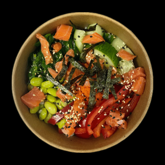 Поке с лососем