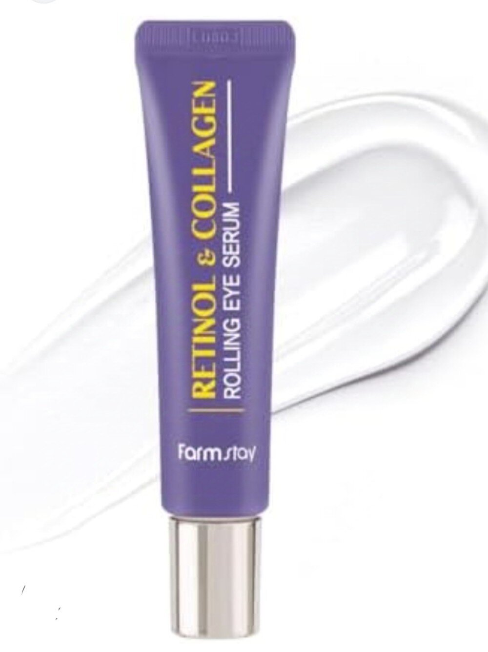 Сыворотка для кожи вокруг глаз Farmstay Retinol & Collagen Rolling Eye Serum от темных кругов и отечности - Коррекция мешков под глазами, тонких линий, темных кругов и морщин