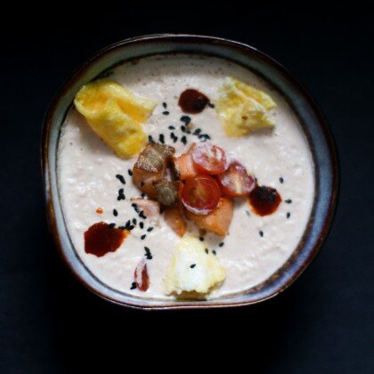 Крем-суп из лосося