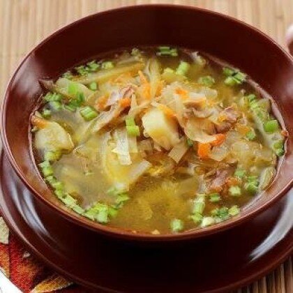 Щи со свежей капусты