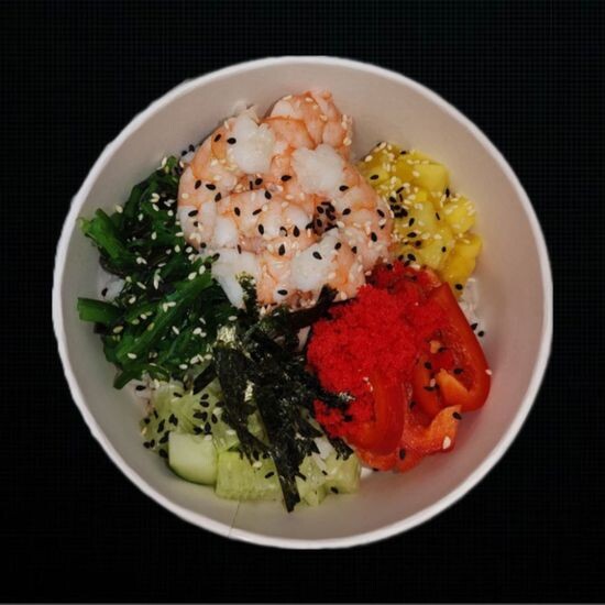 Поке «Апельсин-креветка»