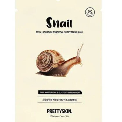 Тканевая маска для лица с муцином улитки PRETTYSKIN