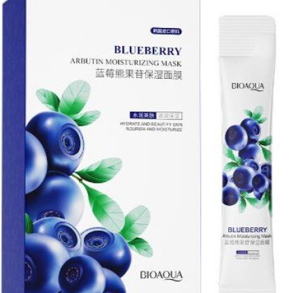 BIOAQUA Ночная маска для лица с экстрактом черники в саше, 4мл