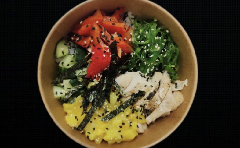 Поке « Апельсин-курица»